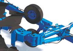 Изменяемая ширина захвата каждого корпуса